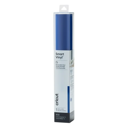 Cricut Smart Vinyl Removable (3 ft), Blue, 13" x 36" Roll