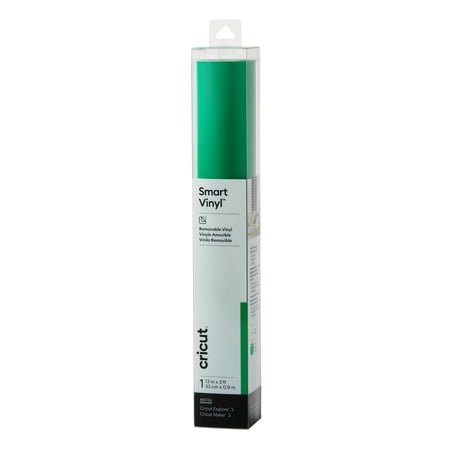 Cricut Smart Vinyl Removable (3 ft), Grass Green, 13" x 36" Roll