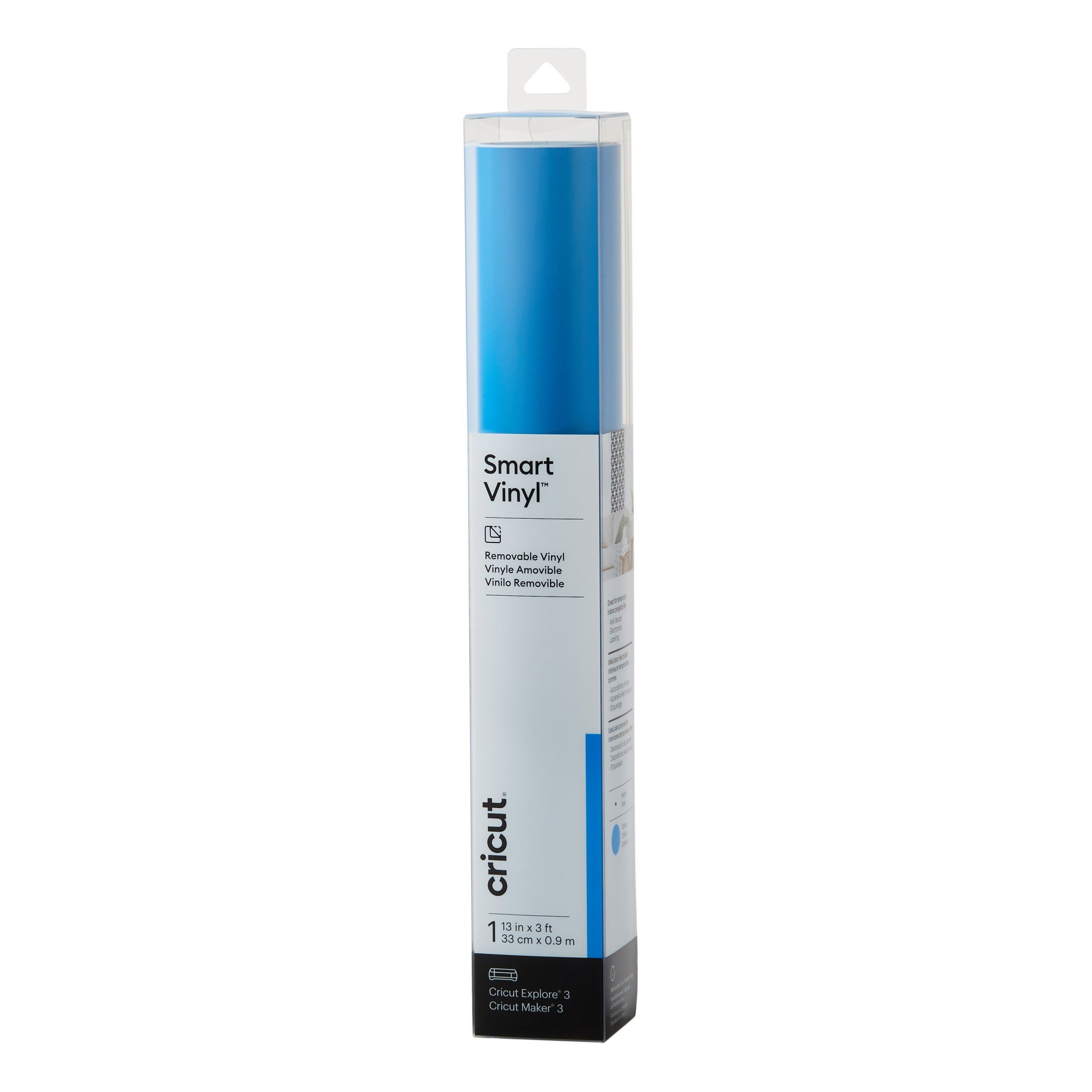 Cricut Smart Vinyl Removable (3 ft), Ocean Blue, 13" x 36" Roll