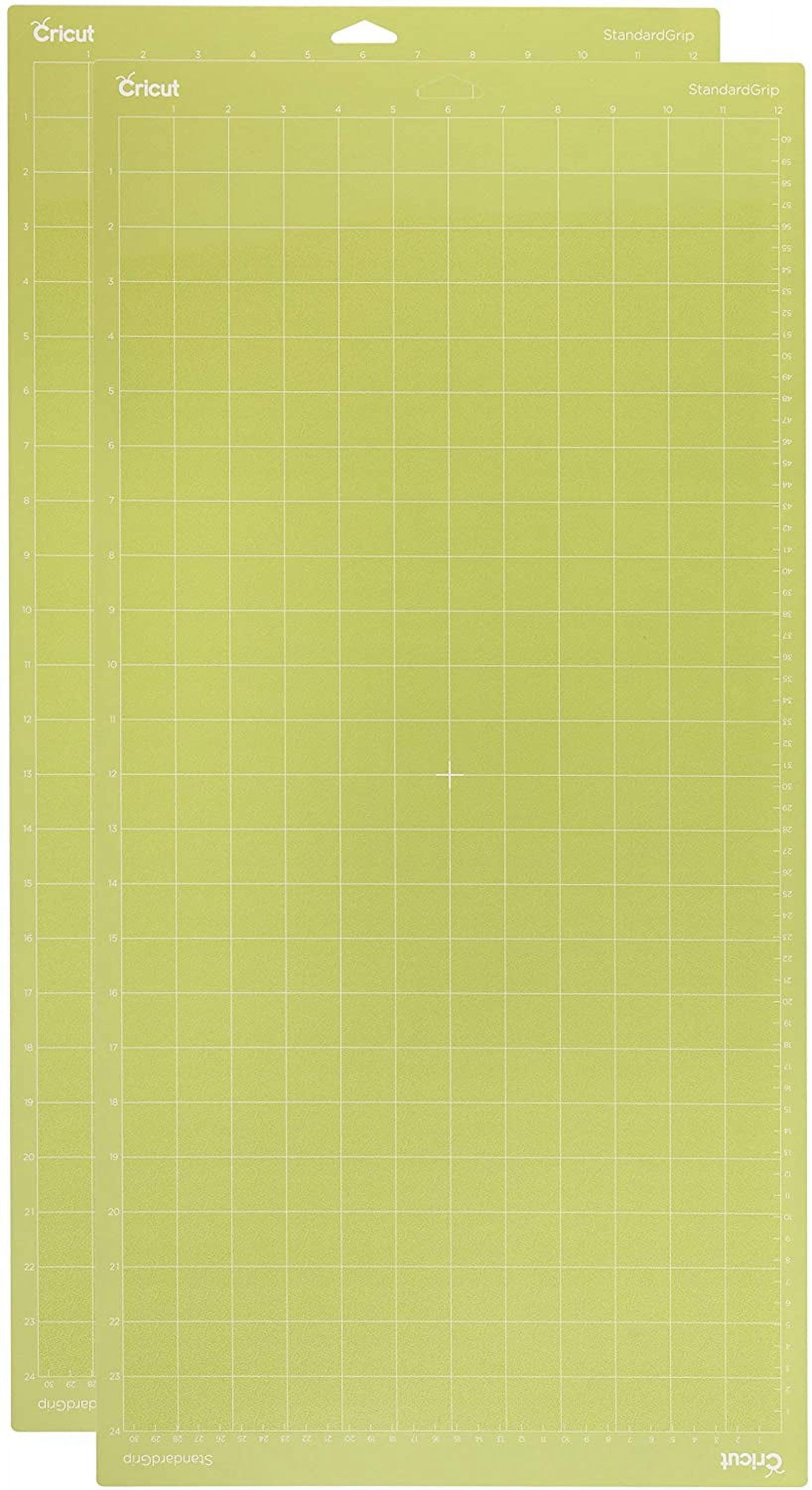  Cricut StandardGrip Machine Mats 12in x 24in, Reusable Cutting  Mats for Crafts with Protective Film, Use with Cardstock, Vinyl and More,  Compatible with Cricut Explore & Maker, (Green, 3 Count)