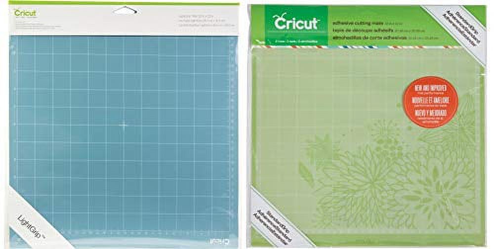 Cricut StandardGrip Cutting 12x12 with Cricut Lightgrip Cutting Mat 12X12 