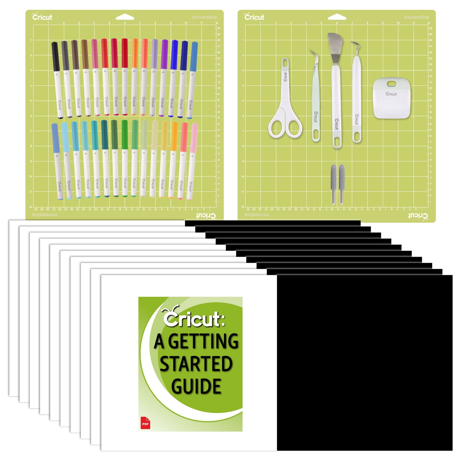 Cricut Joy - Vinyl Starter Bundle - Includes 5-Piece Tool Set, Transfer  Tape, Standard Grip Mats, 