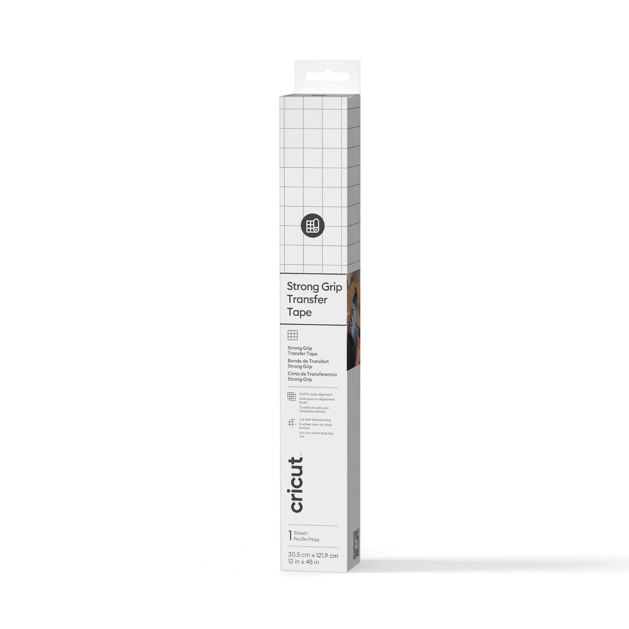 Ruban Transfert Chaleur Cricut Strong - 10,1 M, Résistant Jusqu’à 400°F, Pour Surfaces Irrégulières