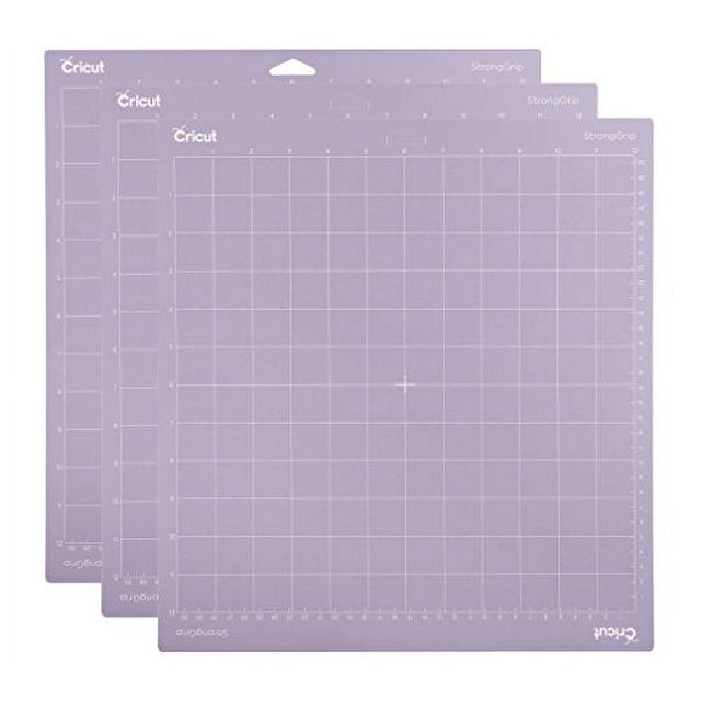 Cricut Stronggrip Cutting Mat 3 Pack, 12"x12", Purple, 3 Count