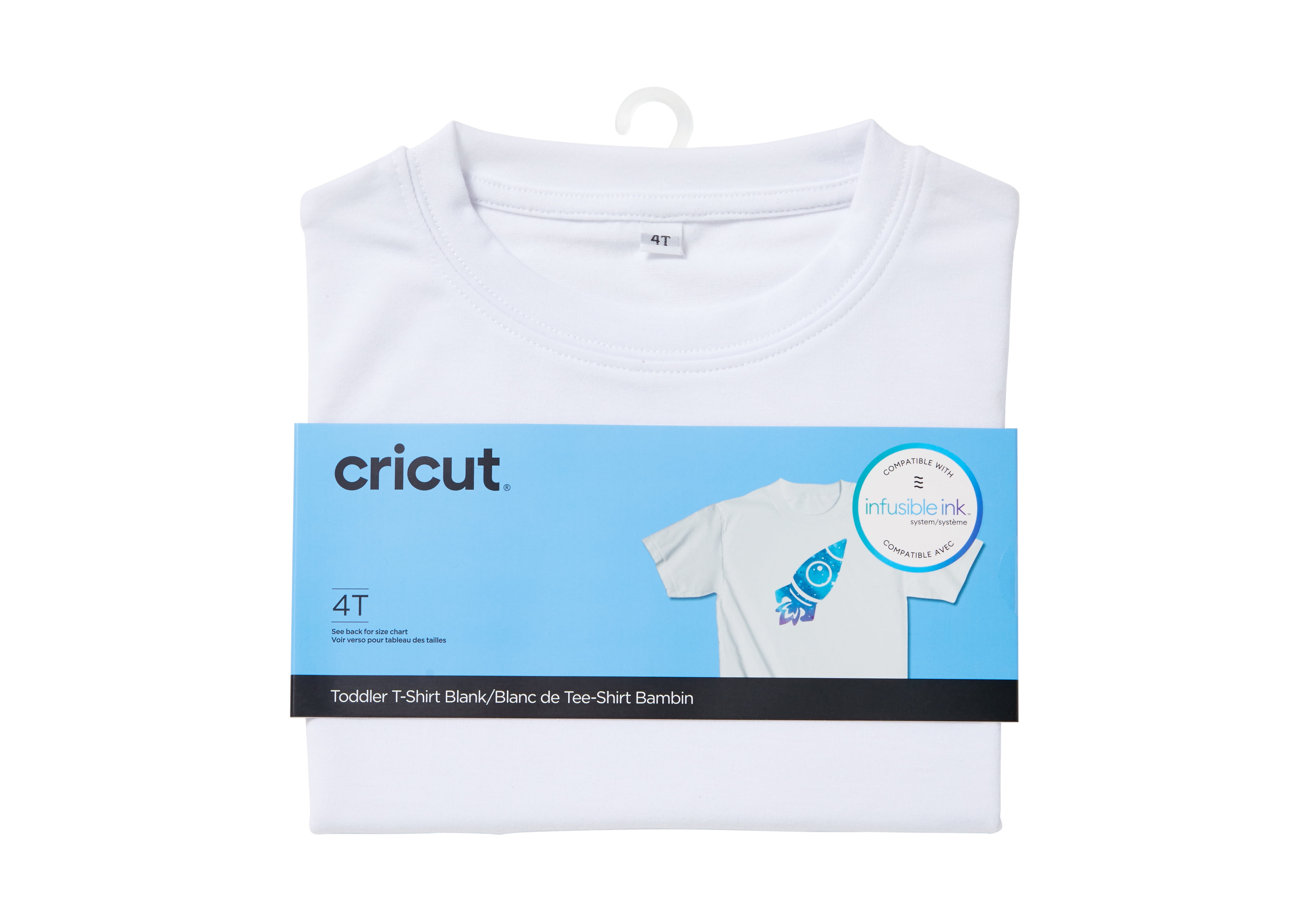 Cricut Toddler T-Shirt Blank | Crew Neck | 4T | White