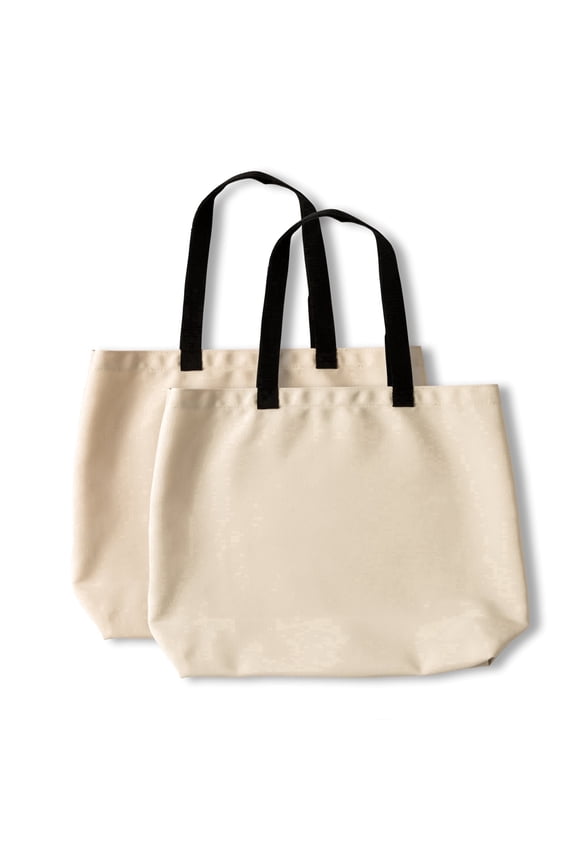 ® Tote Bag Blank (2ct), 14" x 19",Large Canvas DIY Custom, Reusable Grocery Shopping Bag, Daily Essentials