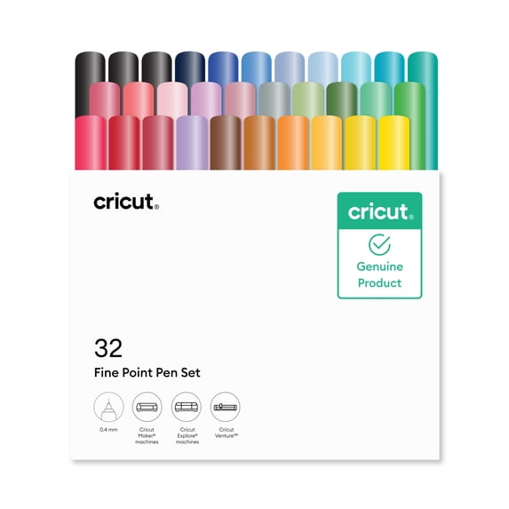 Cricut, Fine Point Pen, 0.4 mm, 32 ct Ultimate Sampler - Walmart.com
