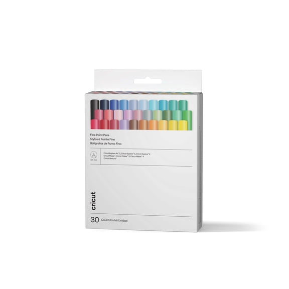 Cricut Ultimate Fine Point Pen Set, 30 Count, Fine Point, Sampler