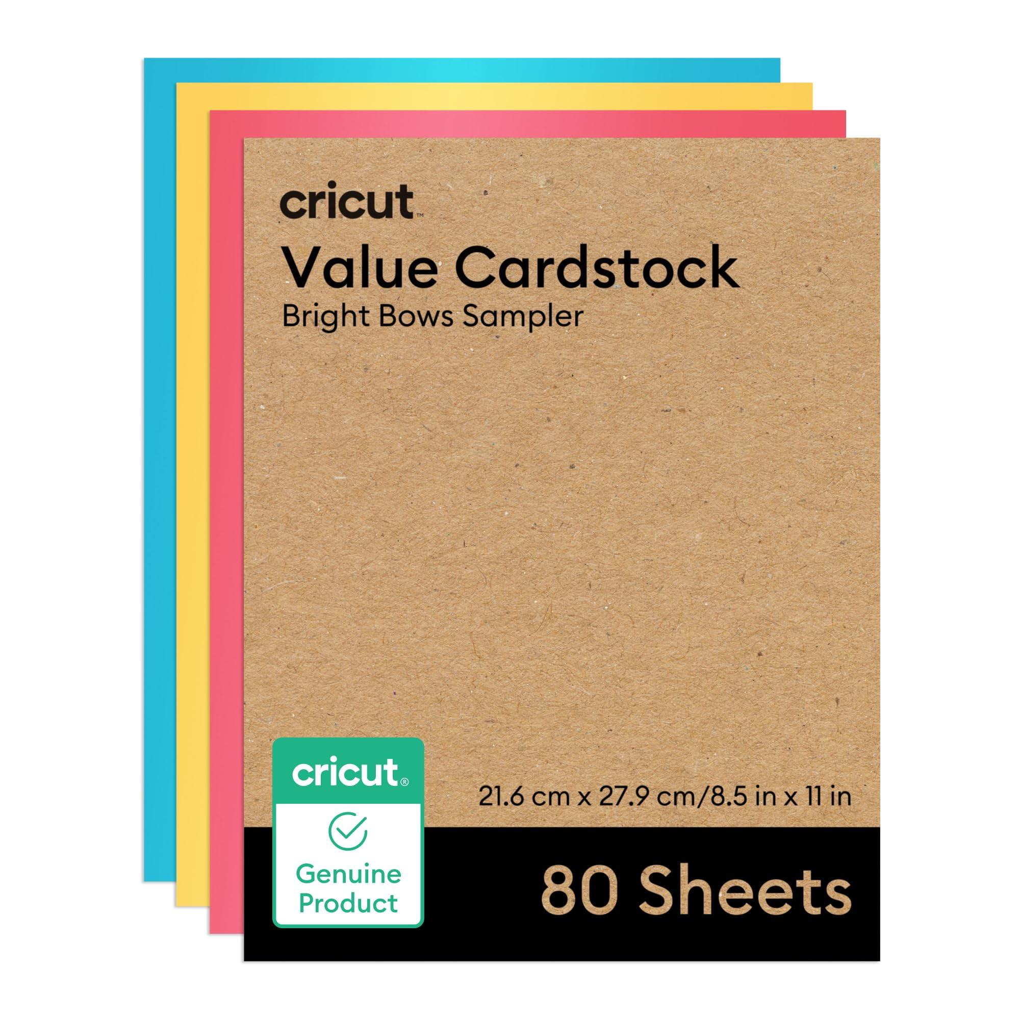 Cricut® Value Cardstock, Bright STF9 Bows Sampler 8.5 in x 11 in (80