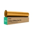 thumbnail image 1 of Cricut Iron-On Roll, Gold Glitter Heat Transfer Vinyl, Value HTV, 10 in x 8 ft, 1 of 8