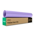thumbnail image 1 of Cricut Value Iron-On Heat-Transfer Vinyl Roll, 12 in x 20 ft - Light Purple, 1 of 8