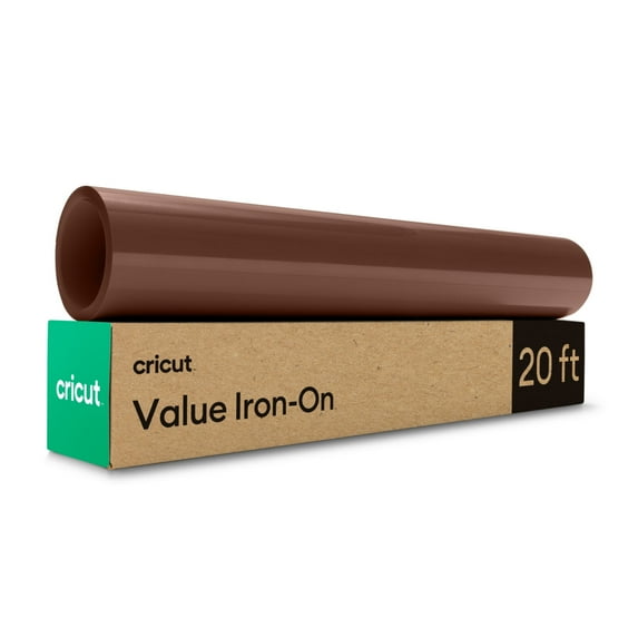 Cricut Value Iron-On Heat-Transfer Vinyl Roll, 12 in x 20 ft - Brown
