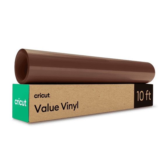 Cricut Matte Value Permanent Vinyl Roll, 12 in x 10 ft, Brown