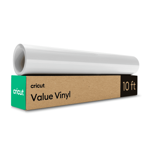 Cricut 12 in x 10 ft White Matte Value Permanent Vinyl Roll