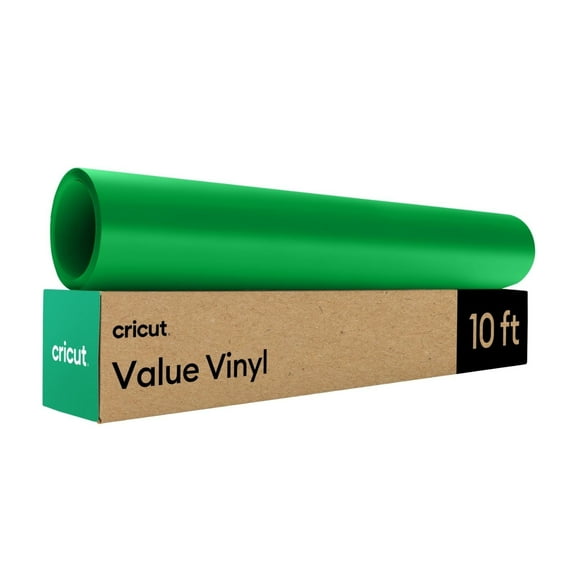 Cricut Matte Value Permanent Vinyl Roll, 12 in x 10 ft, Green