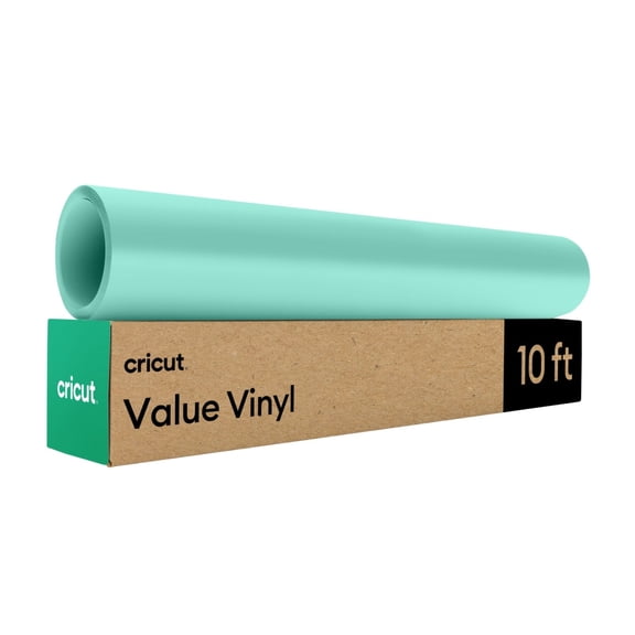 Cricut Matte Value Permanent Vinyl Roll, 12 in x 10 ft, Mint