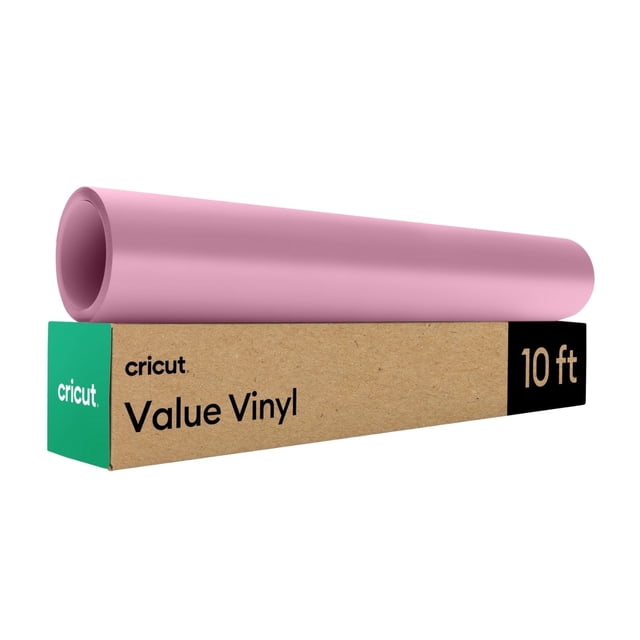 Cricut Matte Value Permanent Vinyl Roll, 12 in x 10 ft, Pink