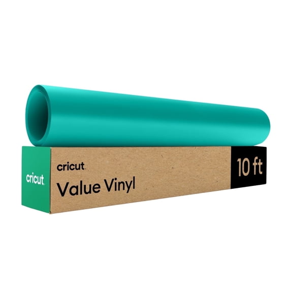 Cricut Matte Value Permanent Vinyl Roll, 12 in x 10 ft, Teal