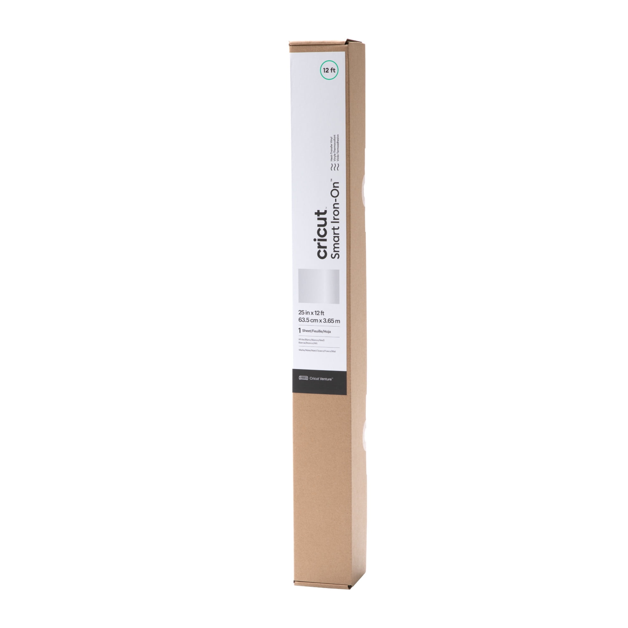 Cricut Venture Smart Iron-On Vinyl (25 in x 12 ft), 25" x 144"