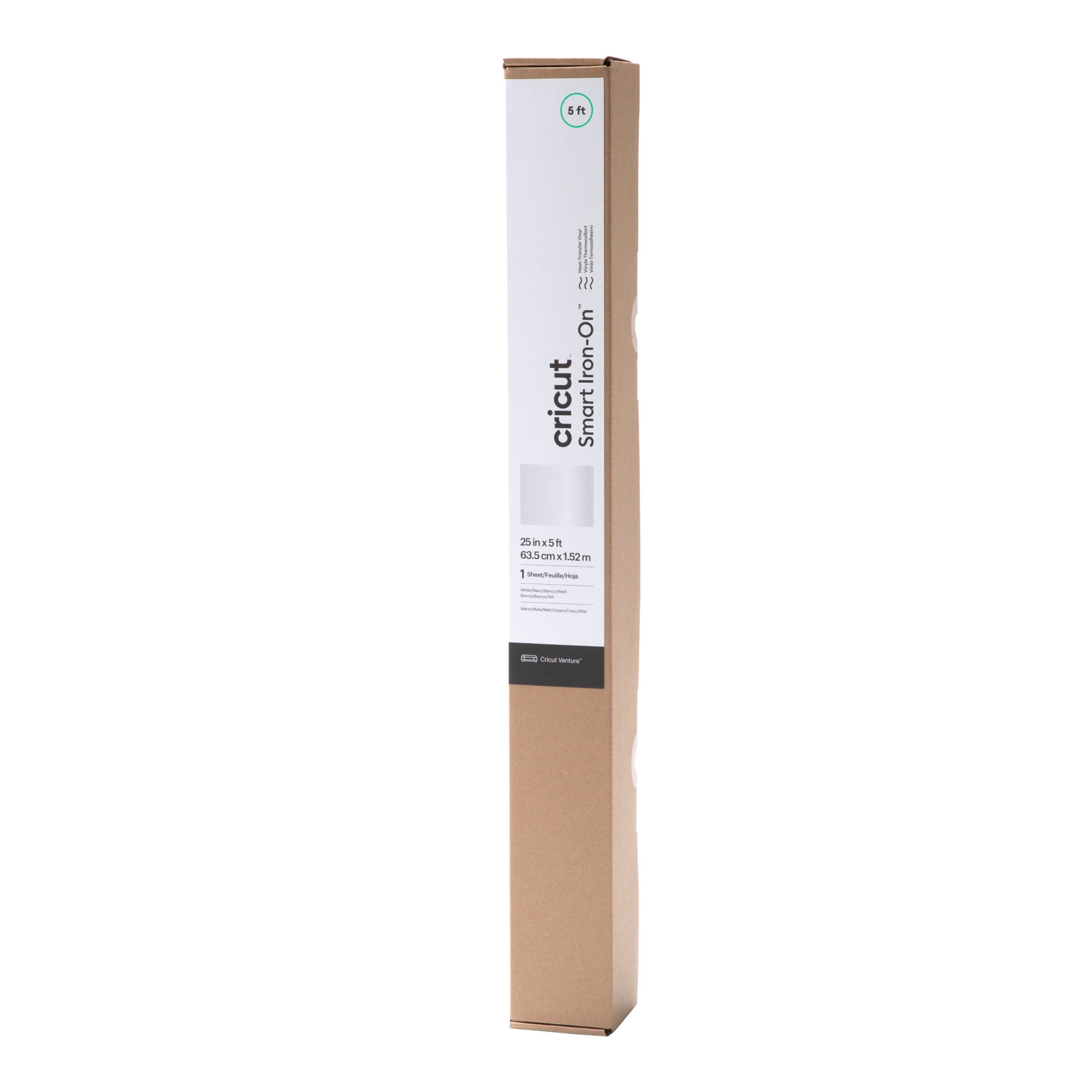 Cricut Venture Smart Iron-On Vinyl (25 in x 5 ft), 25" x 60"