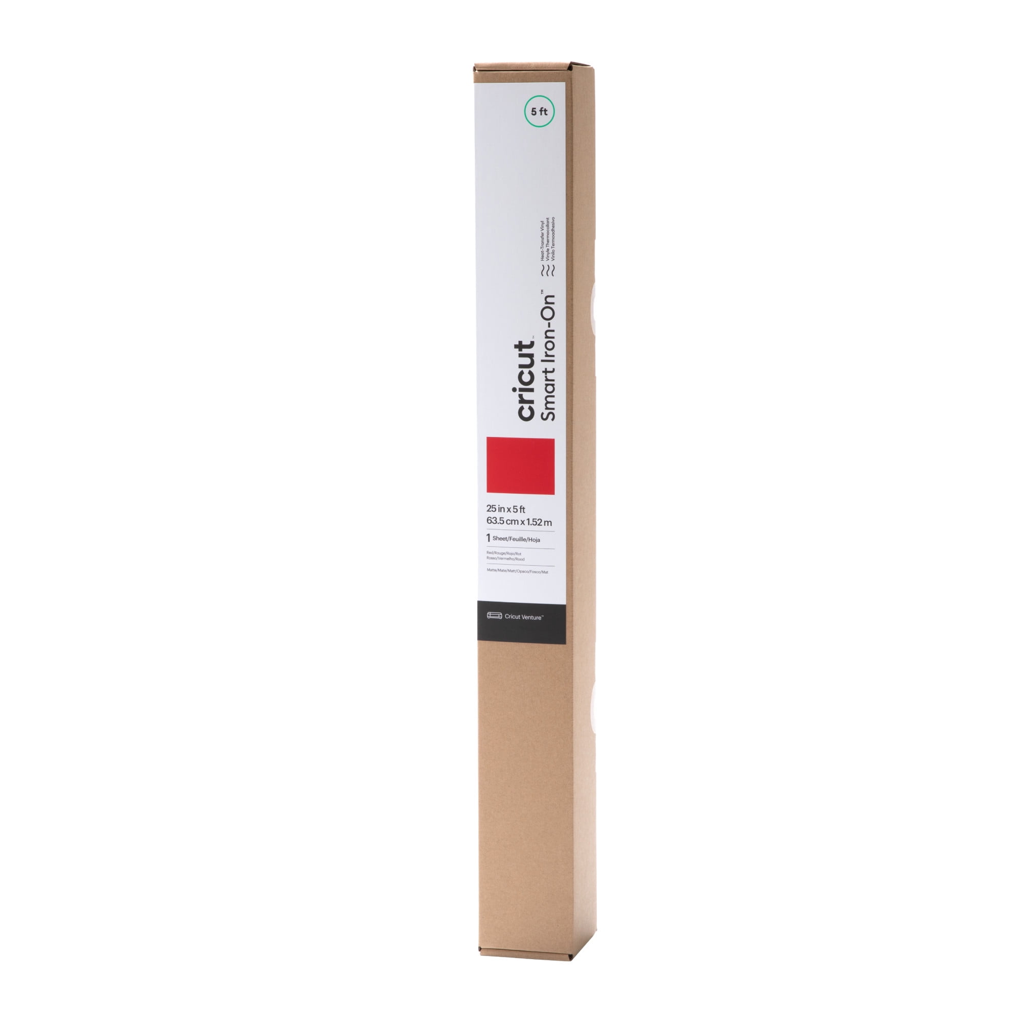 Cricut Venture Smart Iron-On Vinyl (25 in x 5 ft), 25" x 60"