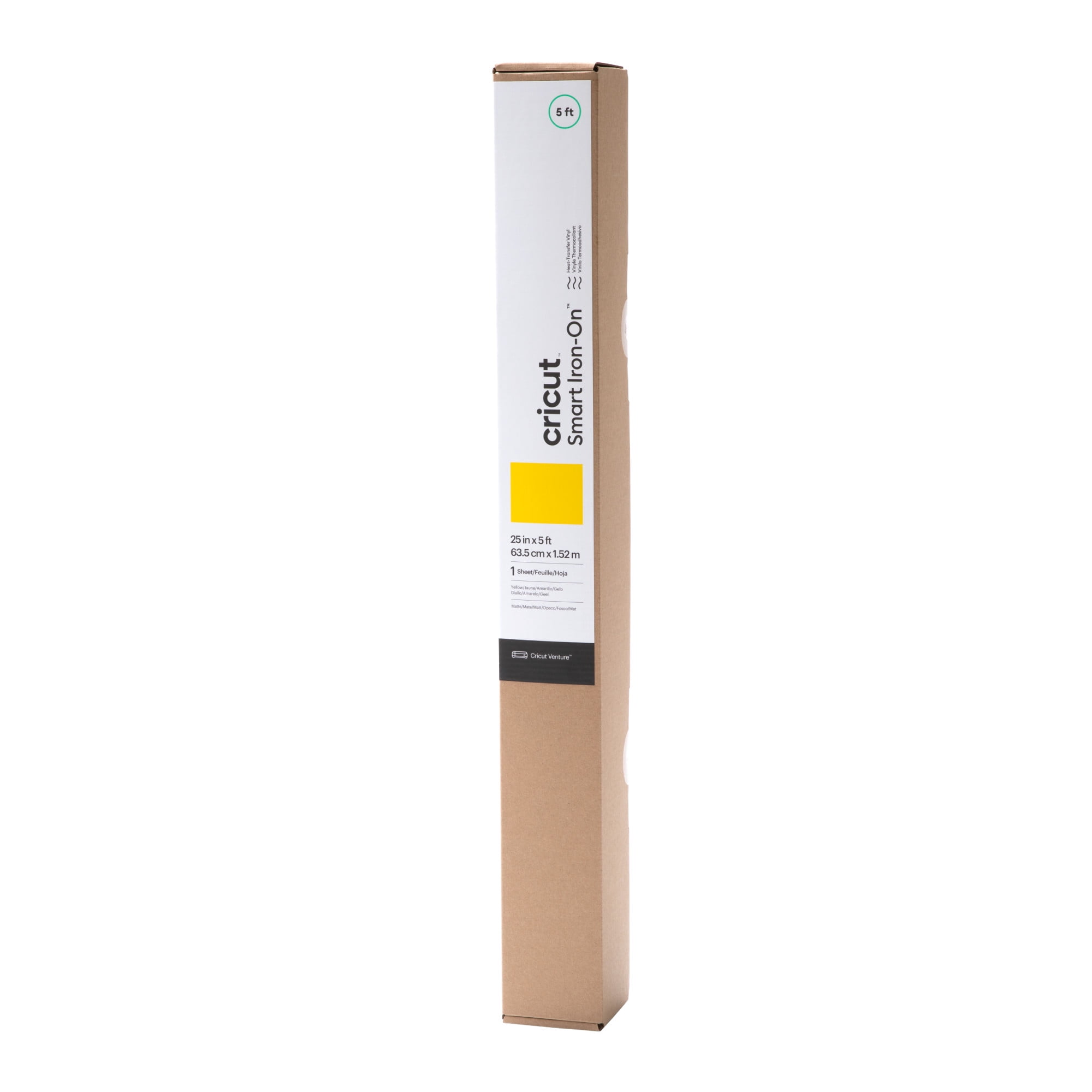 Cricut Venture Smart Iron-On Vinyl (25 in x 5 ft), 25" x 60"