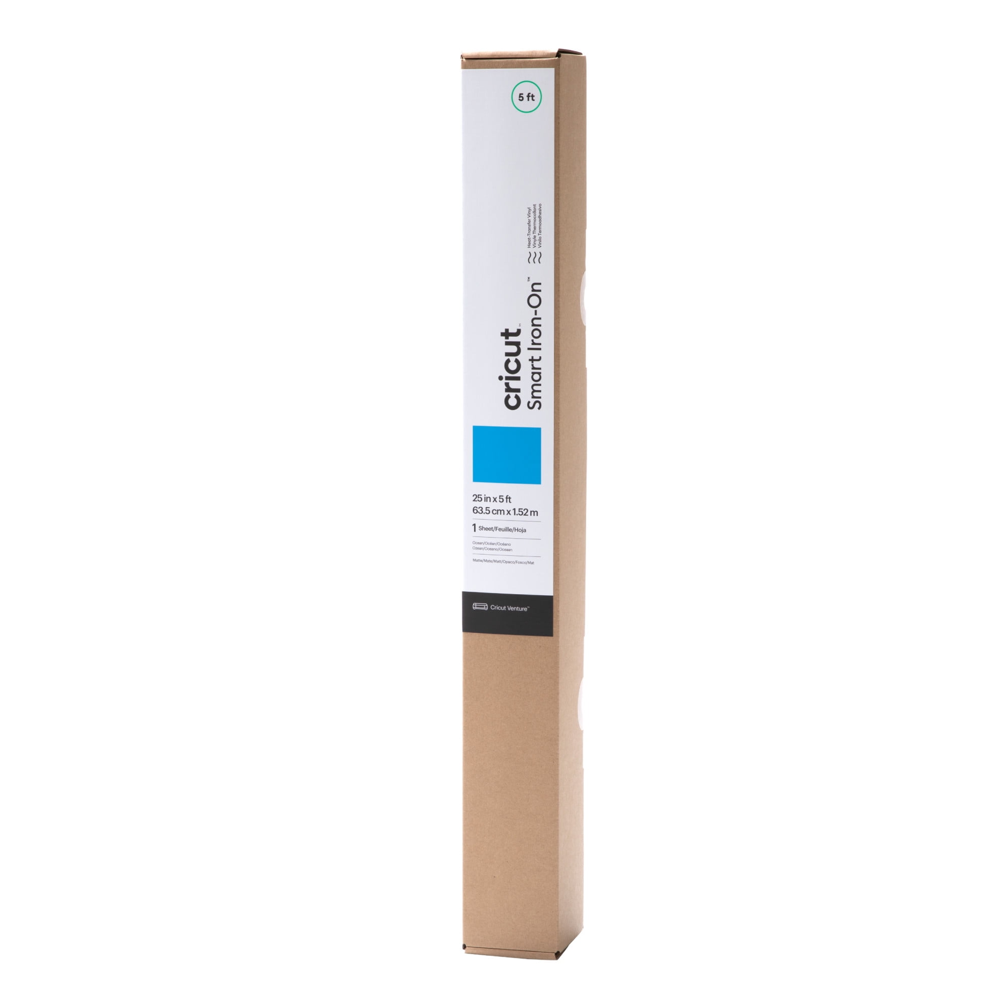 Cricut Venture Smart Iron-On Vinyl (25 in x 5 ft), 25" x 60"