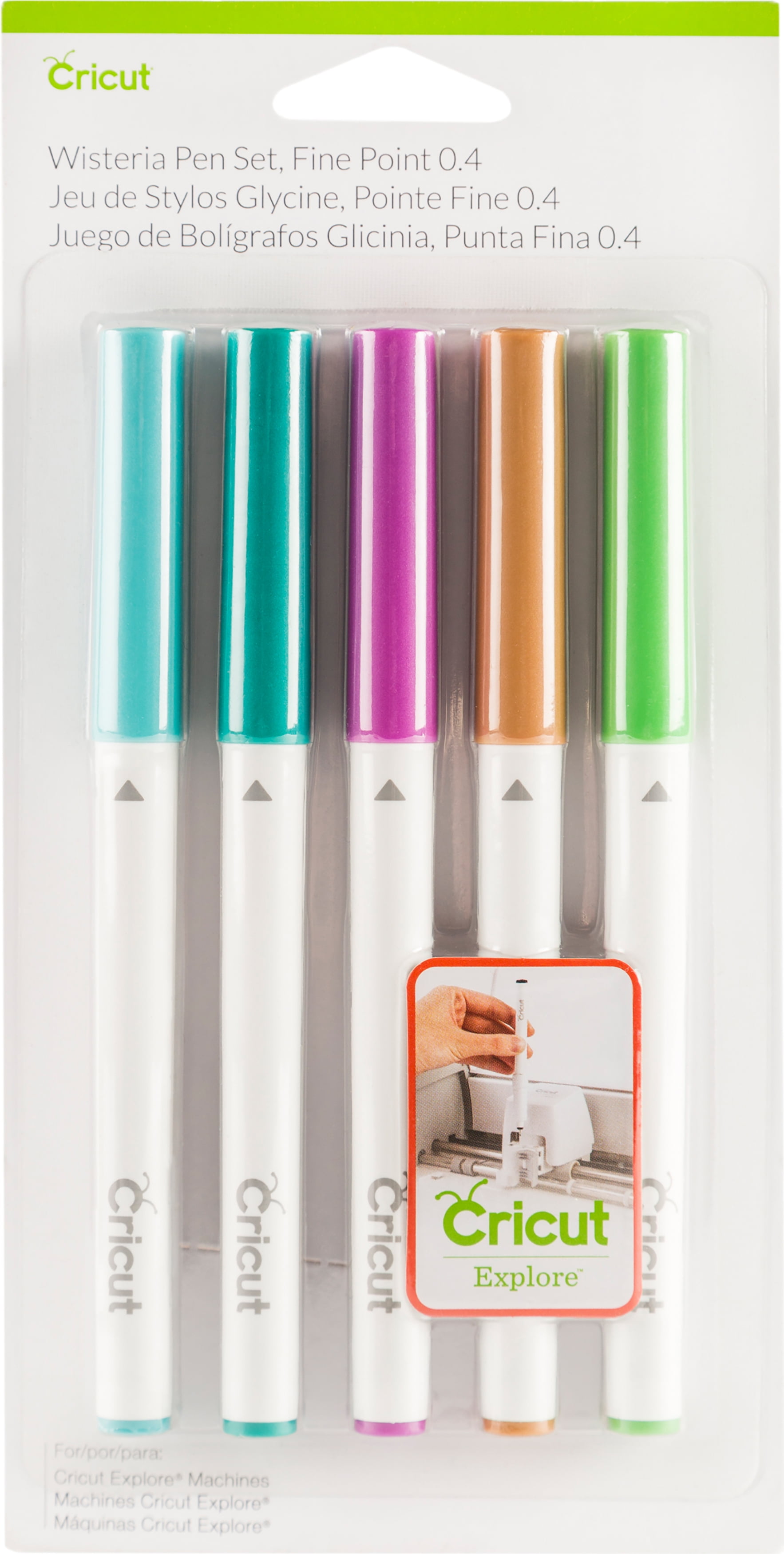 Cricut Wisteria Fine Point Pen Set 5/PkgAssorted