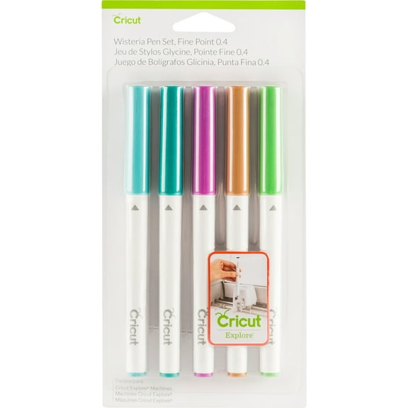 Cricut Wisteria Fine Point Pen Set 5/Pkg-Assorted