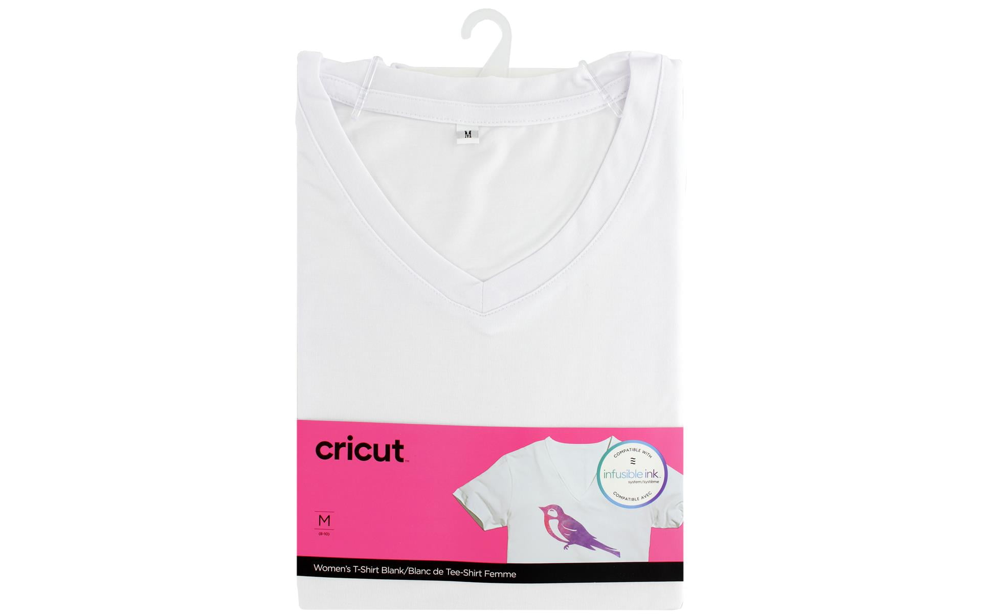 Cricut Infusible Ink Blank T Shirt V Neck Women's Medium