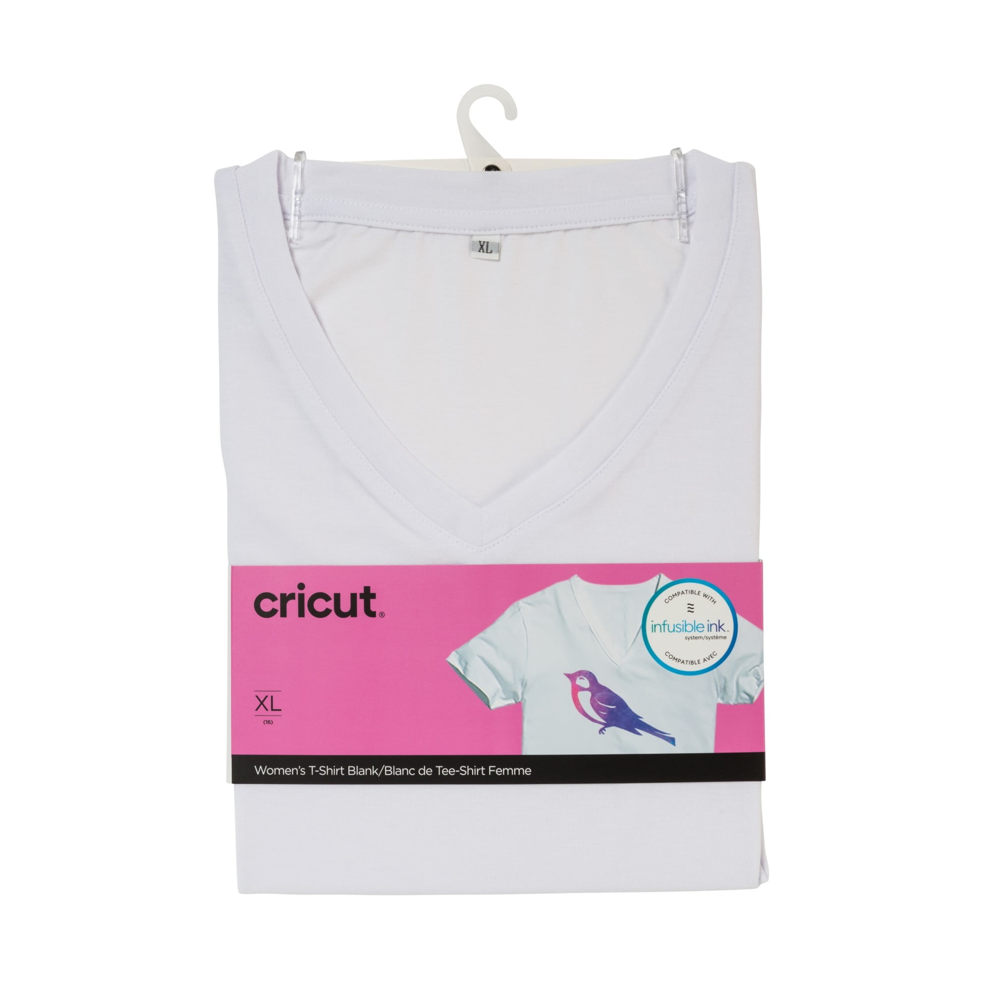 Cricut® Women's T-Shirt Blank, V-Neck, XL