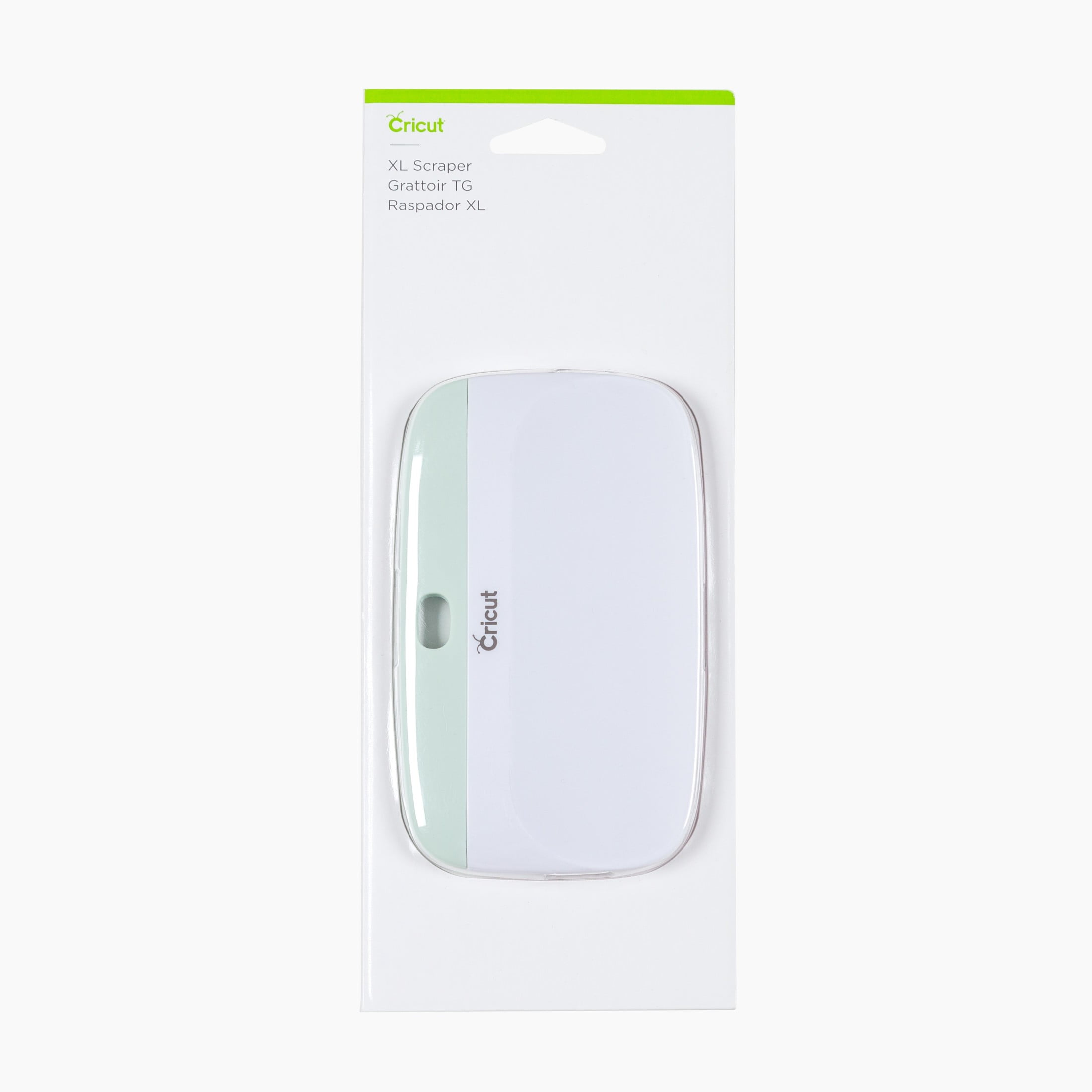 Mint and White XL Vinyl and Paper Scraper Tool