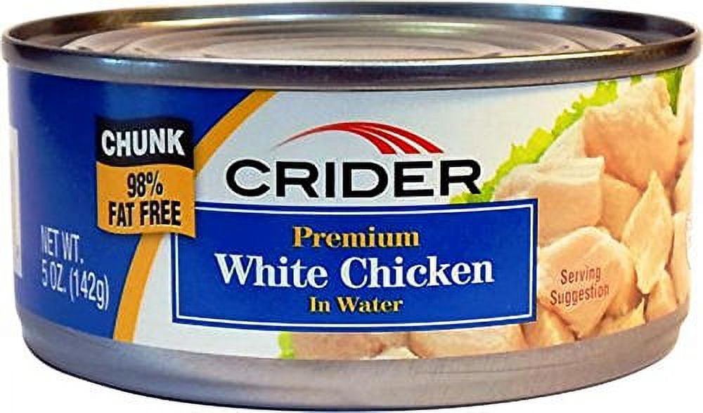 Crider Premium White Chicken in Water 5 Oz (Pack of 5)
