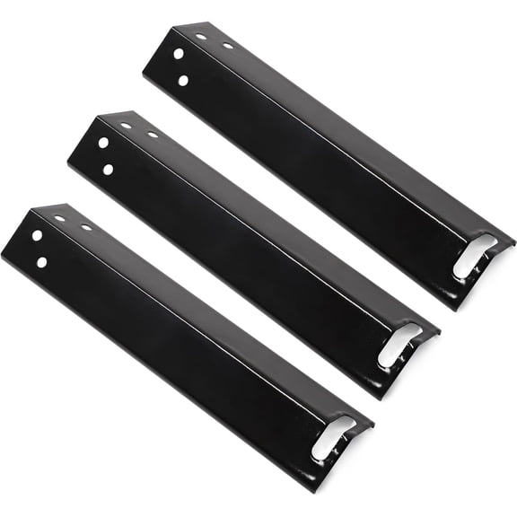 Criditpid Grill Replacement Parts for Expert XG10-101-002-02 3 Burner Gas Grill, Porcelain Steel Heat Plates Tents Shields Walmart Parts, 3-Pack