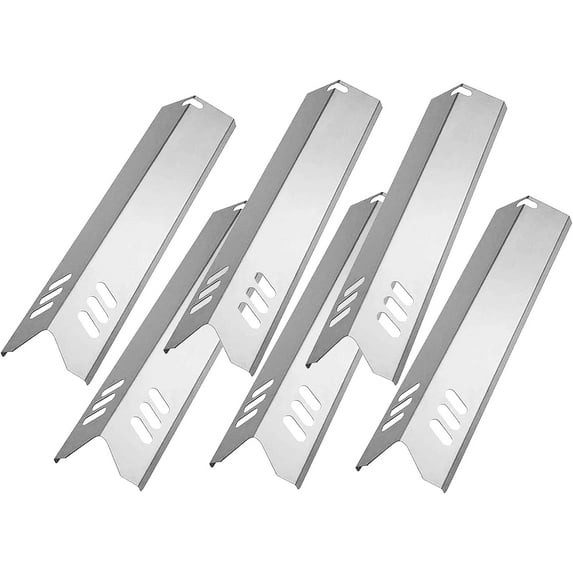 Criditpid Porcelain Grill Heat Shields Replacment for Dyna-Glo DGF510SBP, DGF493BNP, Barbeque Grill Heat Plates for Backyard Grill Replacement Parts BY15-101-001-02, BY13-101-001-13, GBC1460W