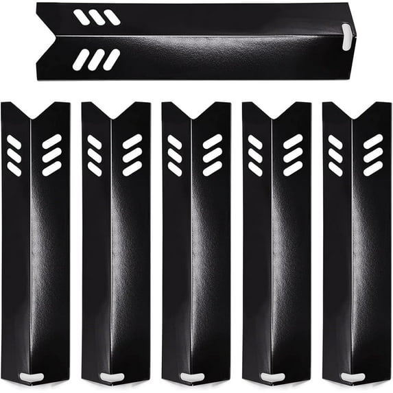 Criditpid Porcelain Grill Heat Shields Replacment for Dyna-Glo DGF510SBP, DGF493BNP, Barbeque Grill Heat Plates for Backyard Grill Replacement Parts BY15-101-001-02, BY13-101-001-13, GBC1460W