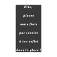 thumbnail image 1 of Crie, pleure mais finis par sourire à ton reflet dans la glace !: Carnet ligné de 100 pages pour écrire vos pensées néga, (Paperback), 1 of 1