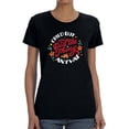 thumbnail image 1 of Cried, But Did The Thing Shaped T-Shirt Women -Smartprints Designs, Female Small, 1 of 4