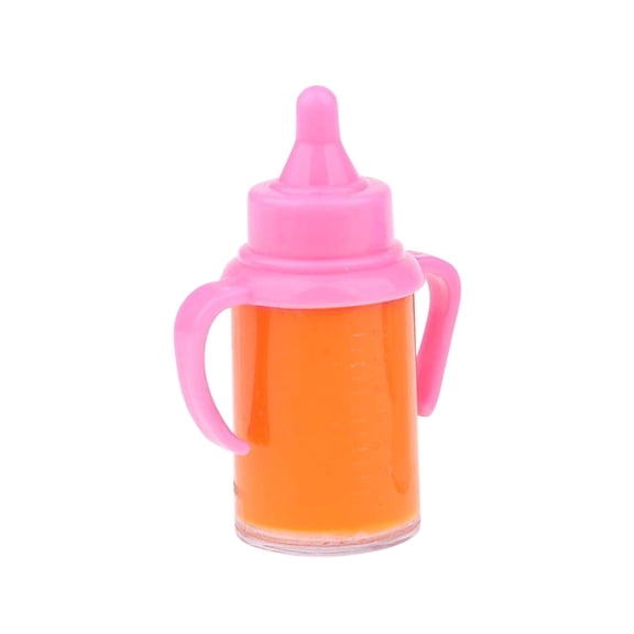 Cries Babies 2pcs Baby Dolls Feeding Bottle Set Doll Accessory Disappearing Milk Juice Pretend Play Toy For Kids 45ml