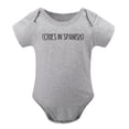 thumbnail image 1 of Cries in Spanish - Baby Clothes - Funny Newborn Bodysuit Outfits for Boys And Girls Gray-style-1 9months, 1 of 7