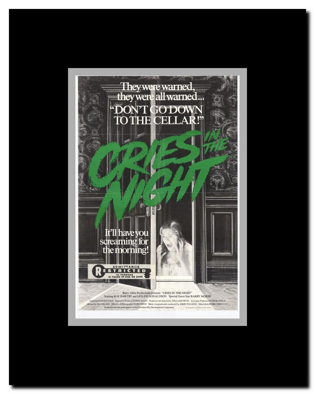 Cries in the Night Framed Movie Poster