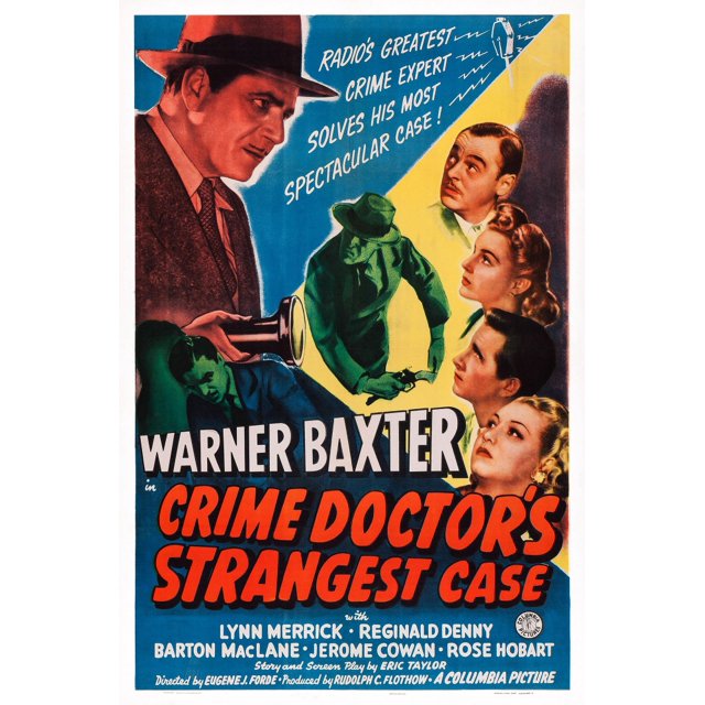Crime Doctor'S Strangest Case Us Poster Art Clockwise From Left Warner