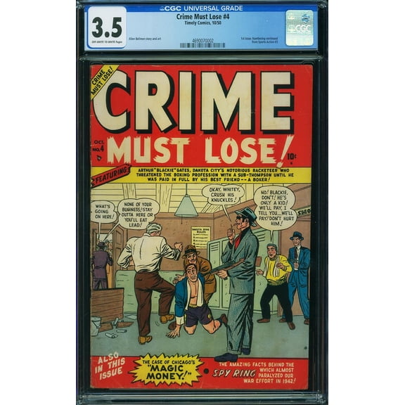 Crime Must Lose #4 - CGC 3.5 Comic Book
