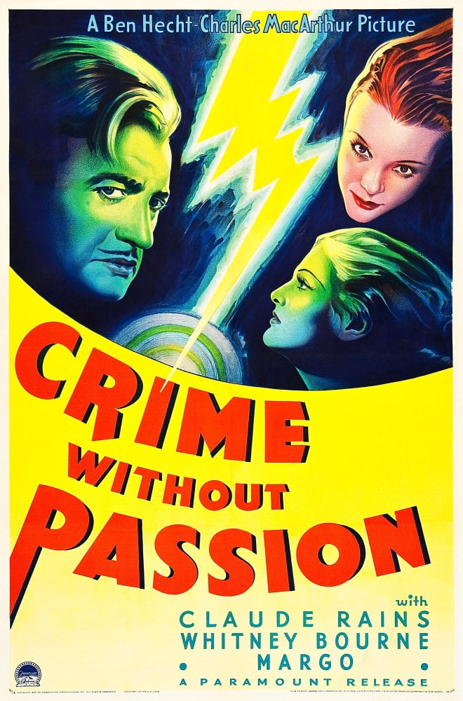Crime Without Passion Canvas Art - (24 x 36)