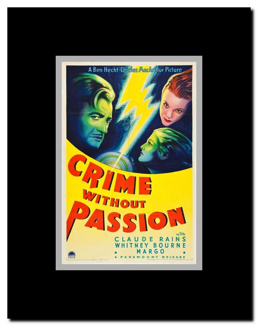 Crime Without Passion Framed Movie Poster