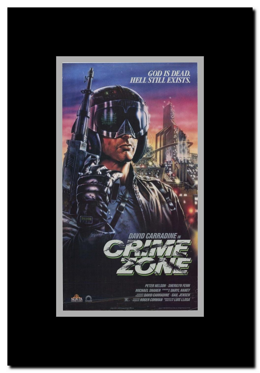 Crime Zone Framed Movie Poster