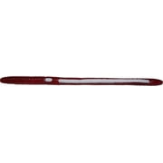 K&E Tackle Bass Stopper Magnum Rigged Worm 6" 3-Hook - Wine/White Stripe