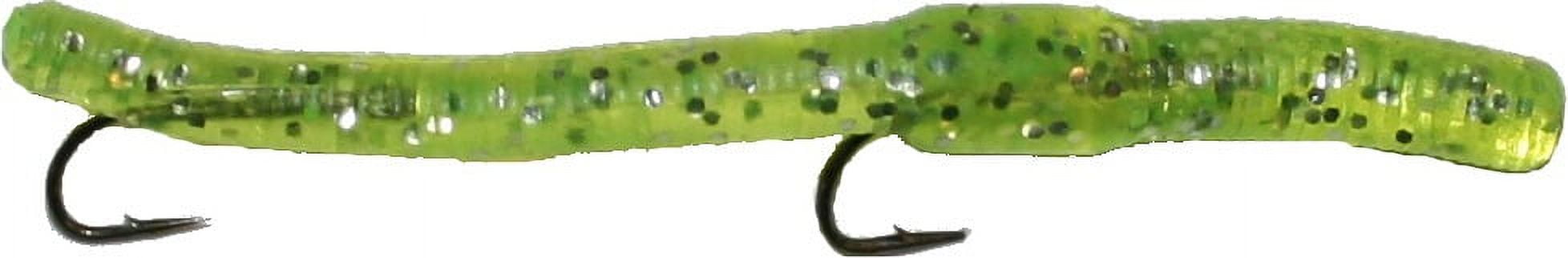 K&E WR1PK-14G 2 1/2" Hand tied scented worm with a hook in the