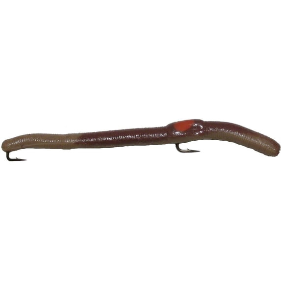 K&E Tackle Stopper Worm Rival Hand Tied Scented Worm 2.5'' - Natural