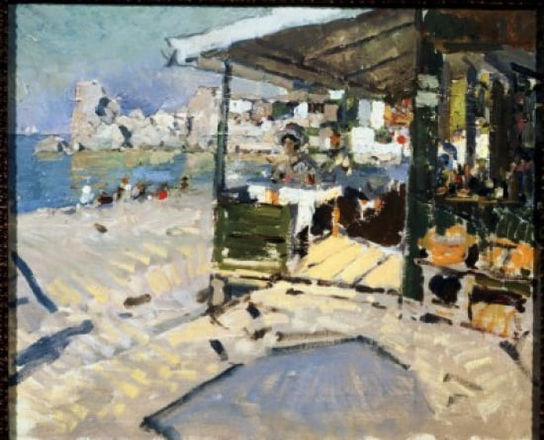 At the Crimean Coast 1909 Konstantin Alekseevic Korovin (1861-1939 Russian) Tretyakov Gallery Moscow Russia Canvas Art - Konstantin Alekseevic Korovi (18 x 24)